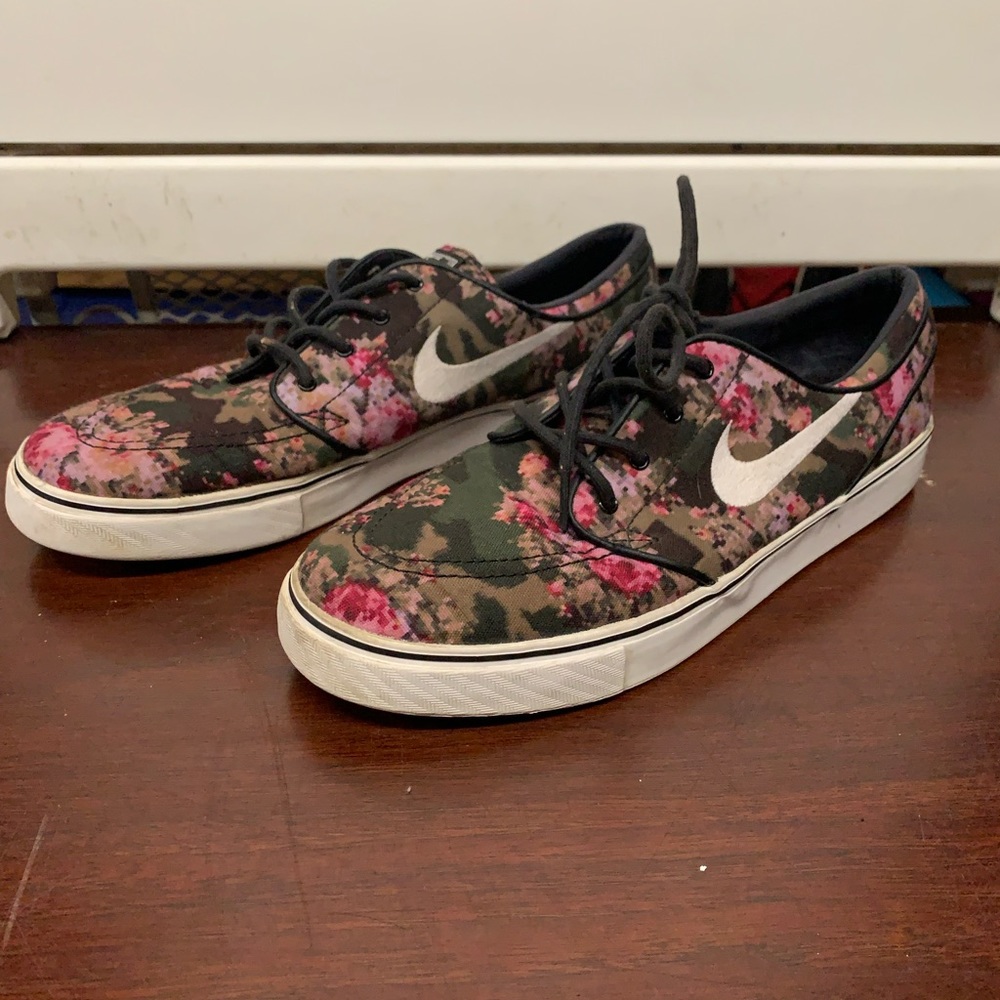 Nike SB Zoom Stefan Janoski Floral Digi Camo Used 482972-900 Size US 10
